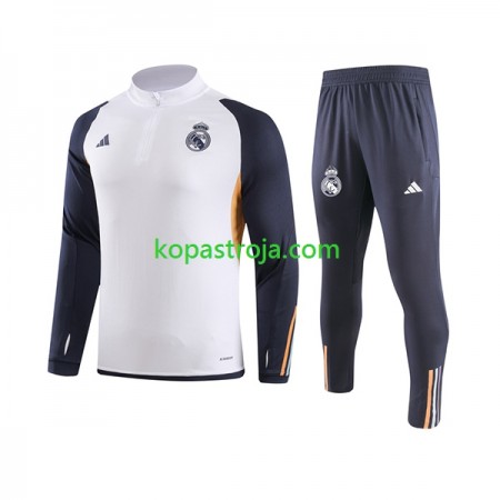 Real Madrid Tränings Sweatshirtställ Vit 2023/24